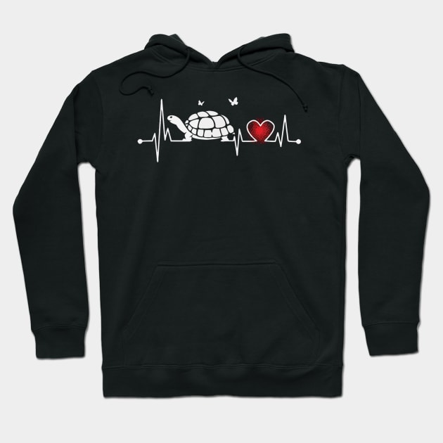 Turtle heartbeat Hoodie by jrgenbode